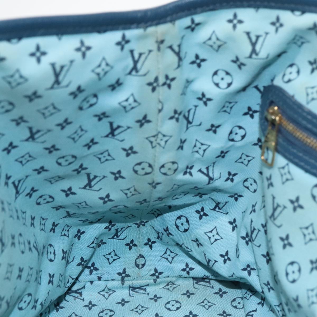 LOUIS VUITTON Ailleurs Cabas PM Escal Tote Bag Canvas Blue M93769 LV Auth 93074