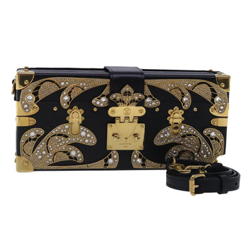 LOUIS VUITTON Petite Mar Shoulder Bag Leather Black M599990 LV Auth 93085SM