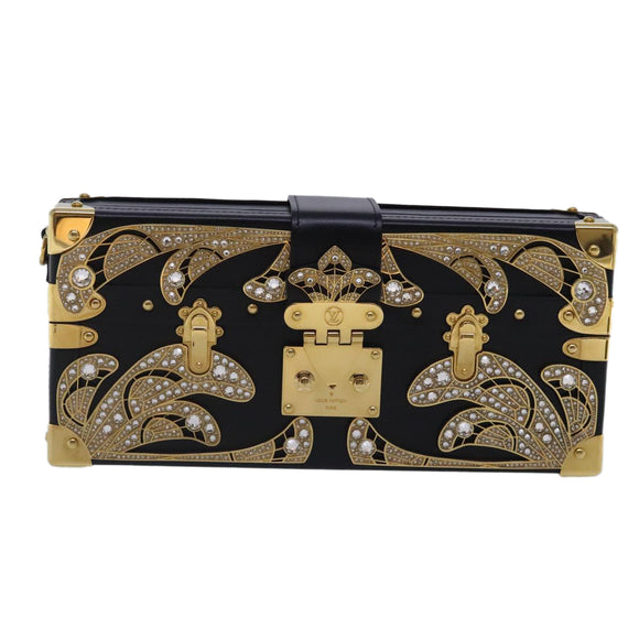 LOUIS VUITTON Petite Mar Shoulder Bag Leather Black M599990 LV Auth 93085SM