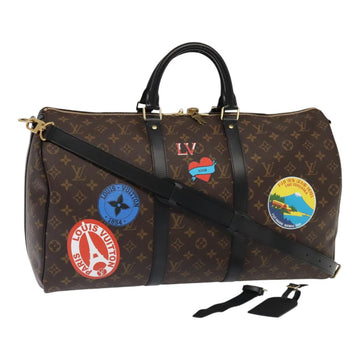 LOUIS VUITTON Monogram My LV Sticker Keepall Bandouliere 50 Bag LV Auth 93086S