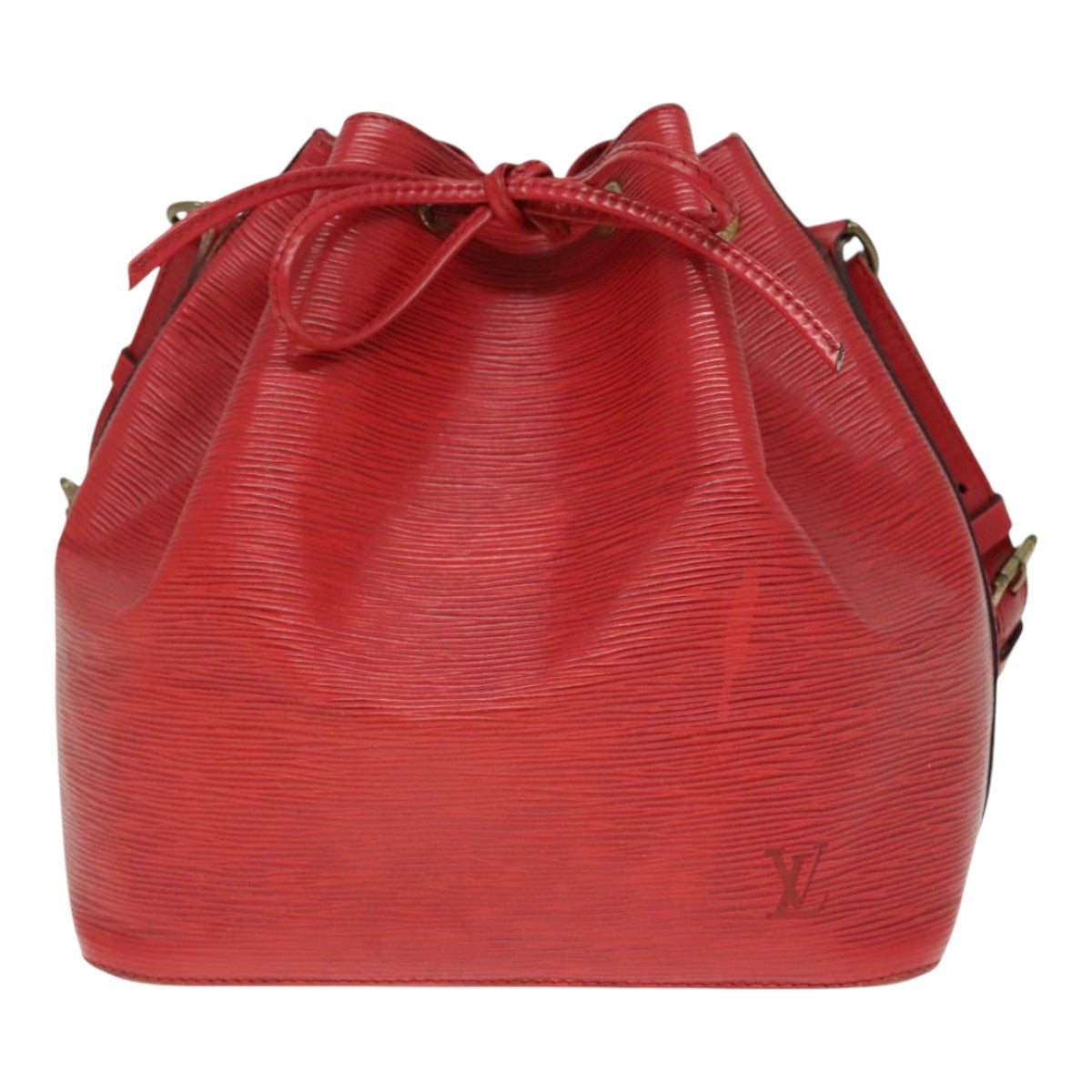 LOUIS VUITTON Epi Petit Noe Shoulder Bag Red M44107 LV Auth 93095