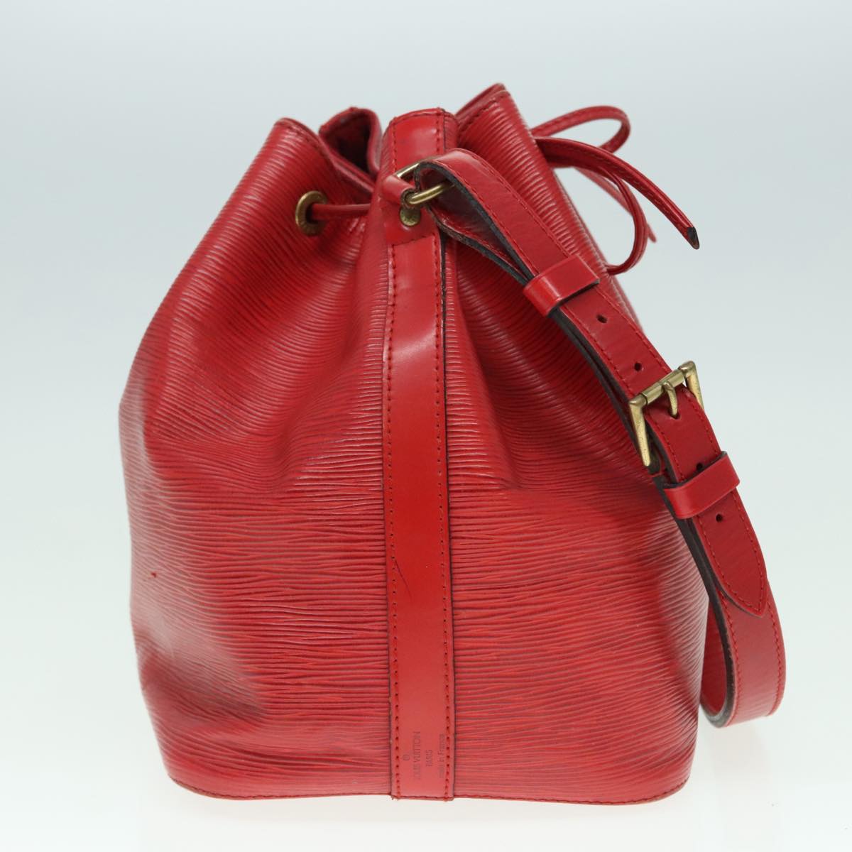 LOUIS VUITTON Epi Petit Noe Shoulder Bag Red M44107 LV Auth 93095