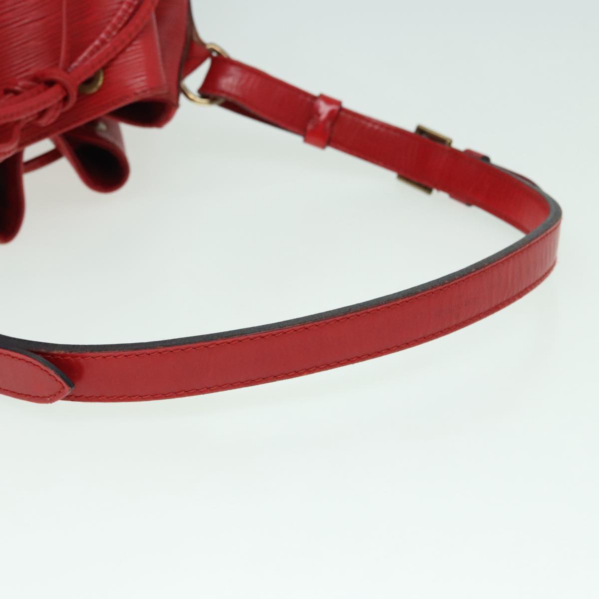 LOUIS VUITTON Epi Petit Noe Shoulder Bag Red M44107 LV Auth 93095