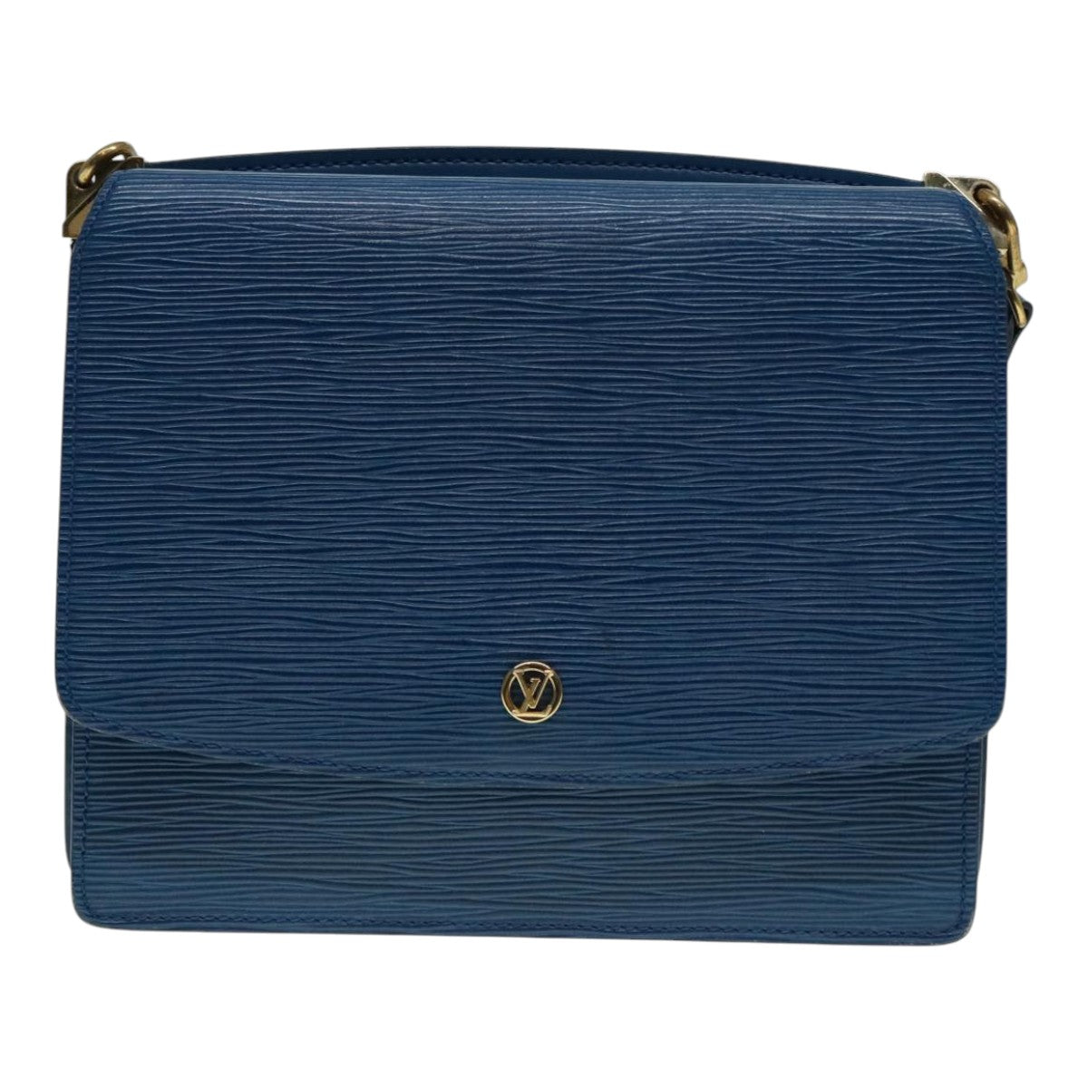 LOUIS VUITTON Epi Grenel Shoulder Bag Blue M52362 LV Auth 93099