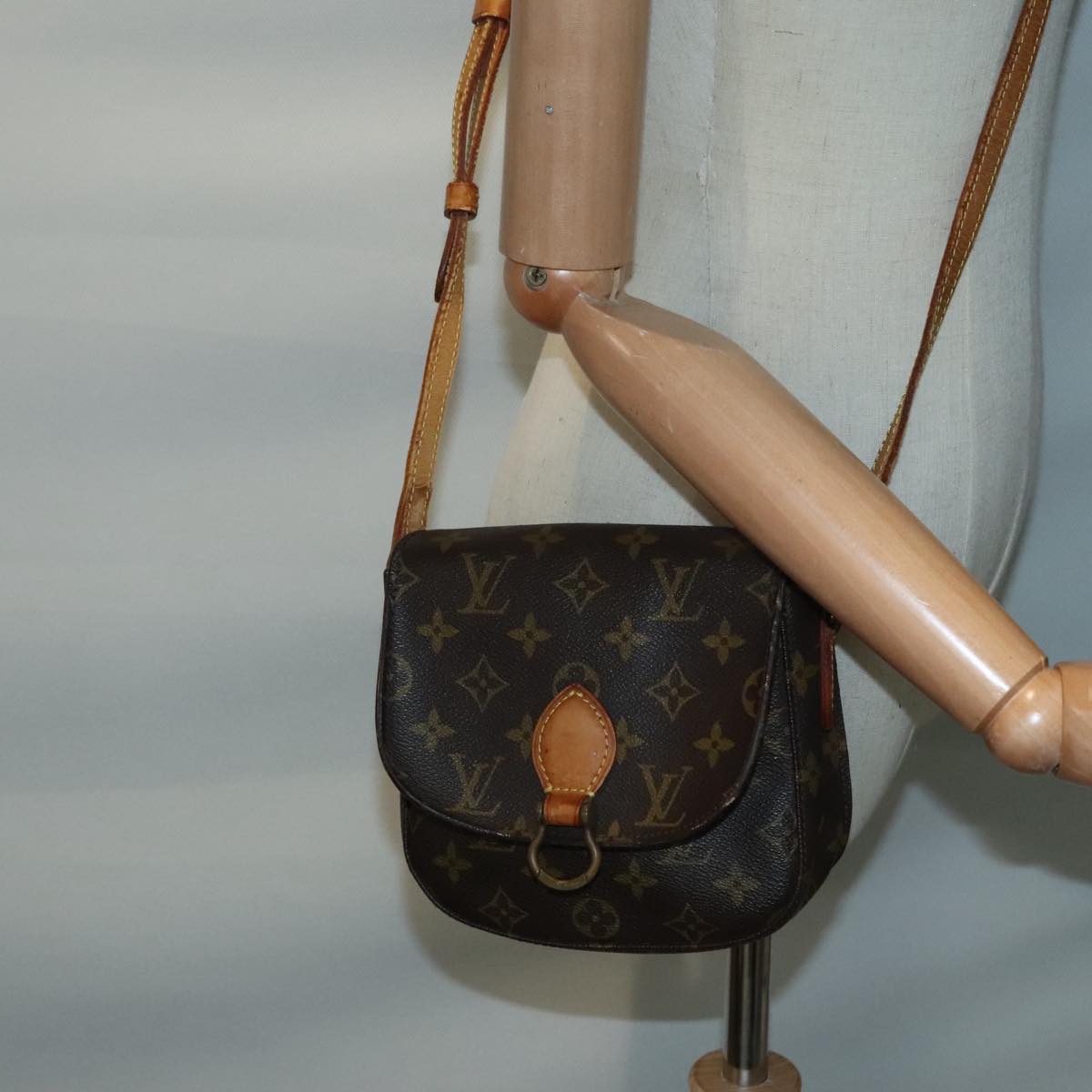 LOUIS VUITTON Monogram Saint Cloud PM Shoulder Bag M51244 LV Auth 93106