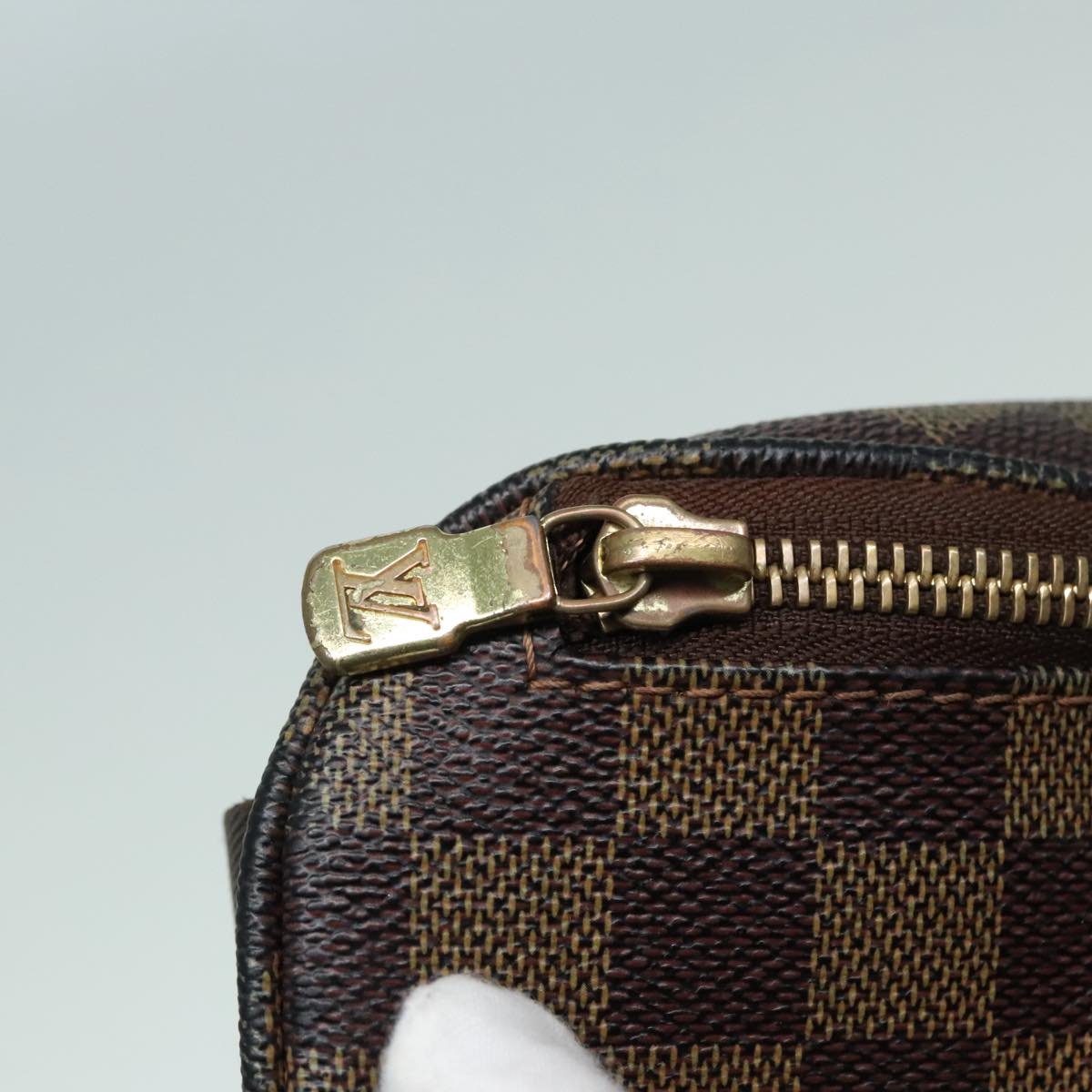 LOUIS VUITTON Damier Ebene Bum Bag Melville Waist Bag N51172 LV Auth 93119