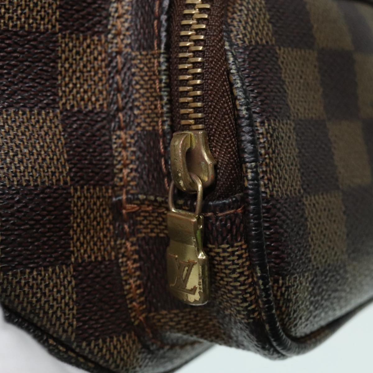 LOUIS VUITTON Damier Ebene Bum Bag Melville Waist Bag N51172 LV Auth 93119