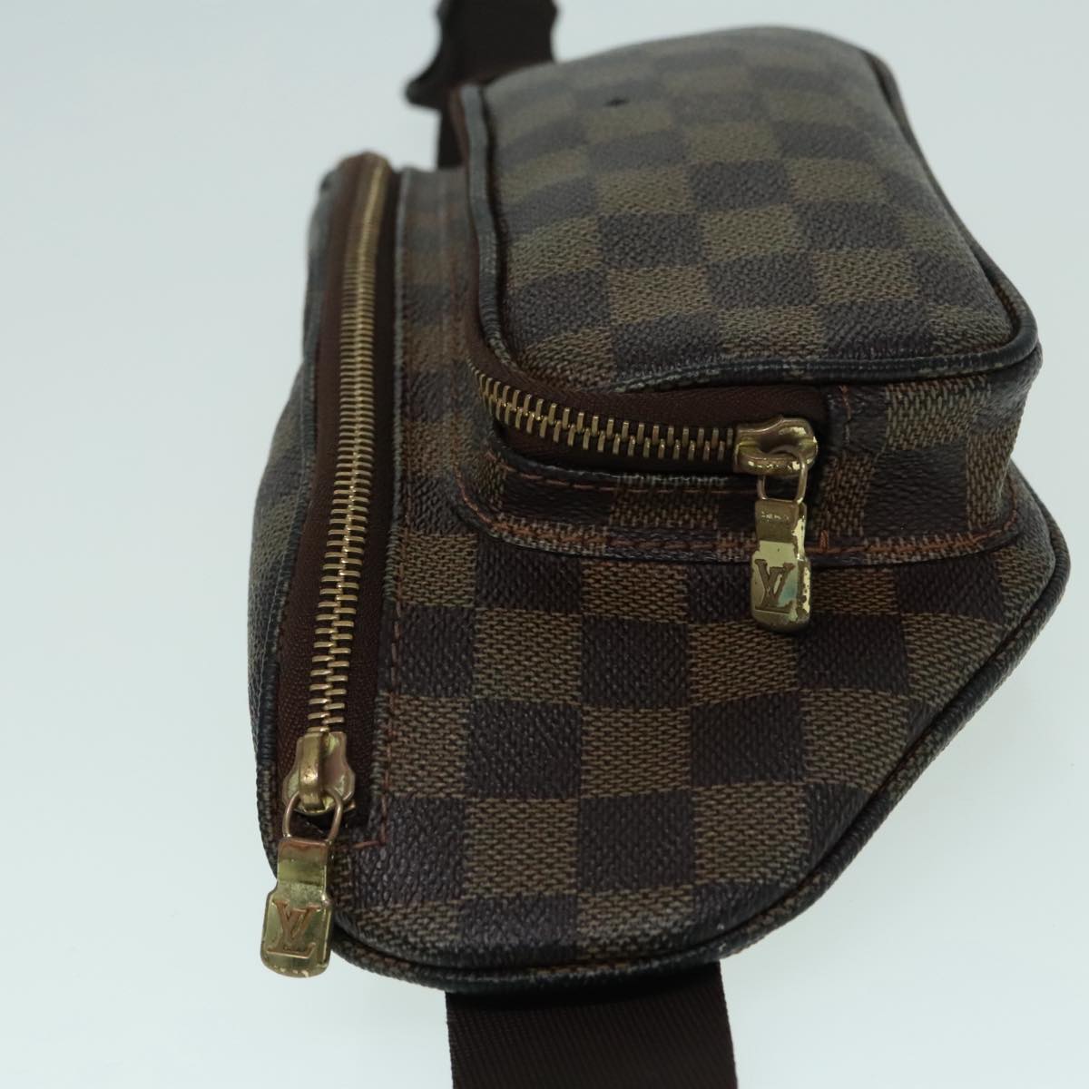 LOUIS VUITTON Damier Ebene Bum Bag Melville Waist Bag N51172 LV Auth 93119