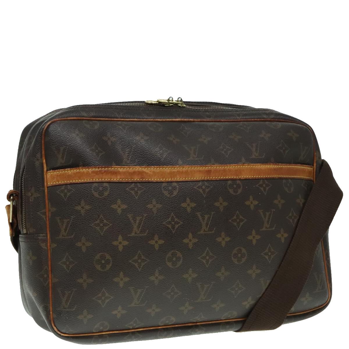 LOUIS VUITTON Monogram Reporter GM Shoulder Bag M45252 LV Auth 93129