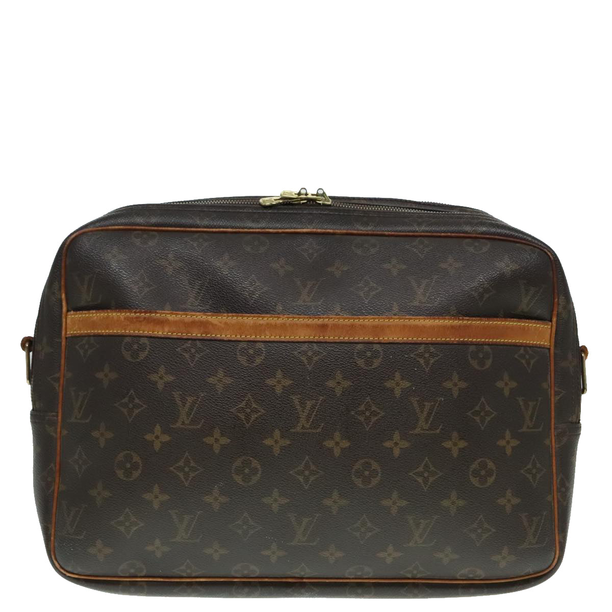 LOUIS VUITTON Monogram Reporter GM Shoulder Bag M45252 LV Auth 93129