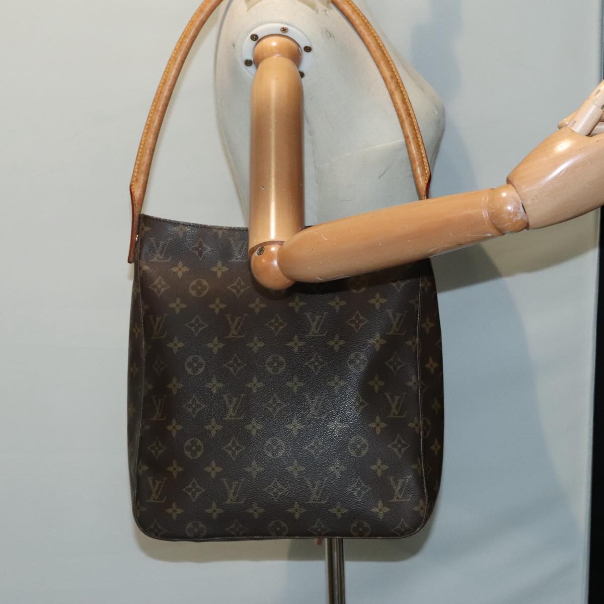 LOUIS VUITTON Monogram Looping GM Shoulder Bag M51145 LV Auth 93133