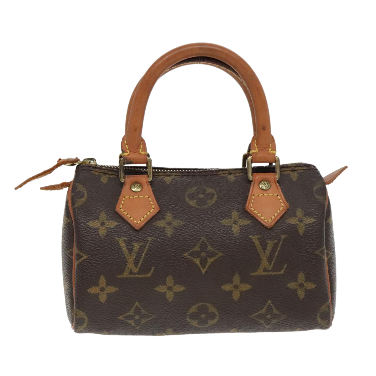 LOUIS VUITTON Monogram Mini Speedy Hand Bag M41534 LV Auth 93150