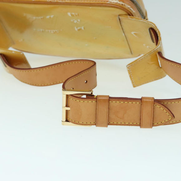 LOUIS VUITTON Monogram Vernis Fulton Waist bag Gris M91041 LV Auth 93161
