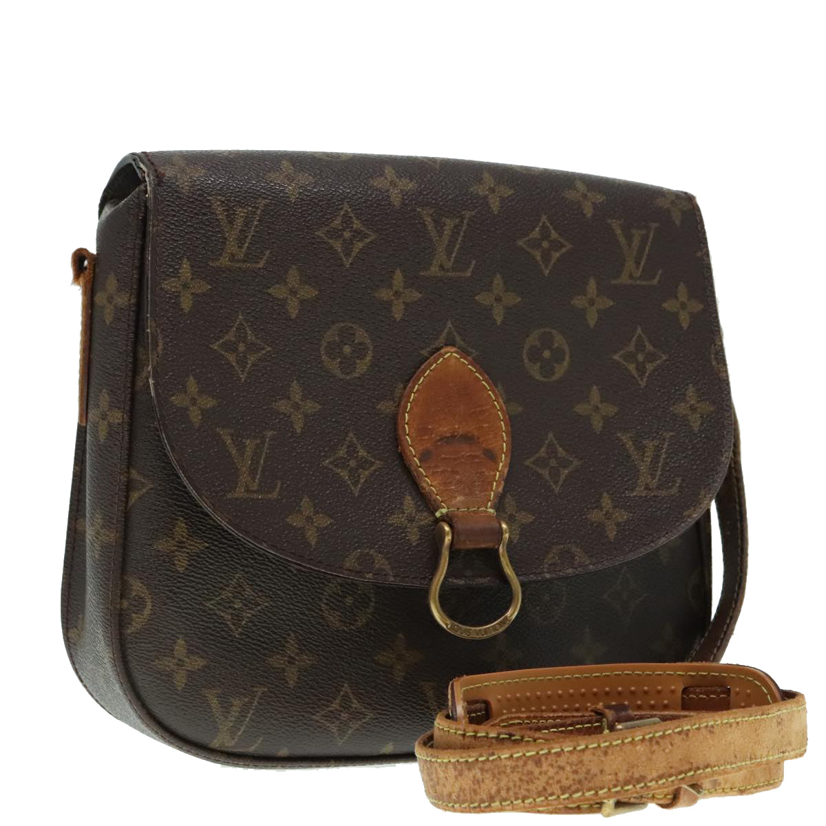 LOUIS VUITTON Monogram Saint Cloud GM Shoulder Bag M51242 LV Auth 93163