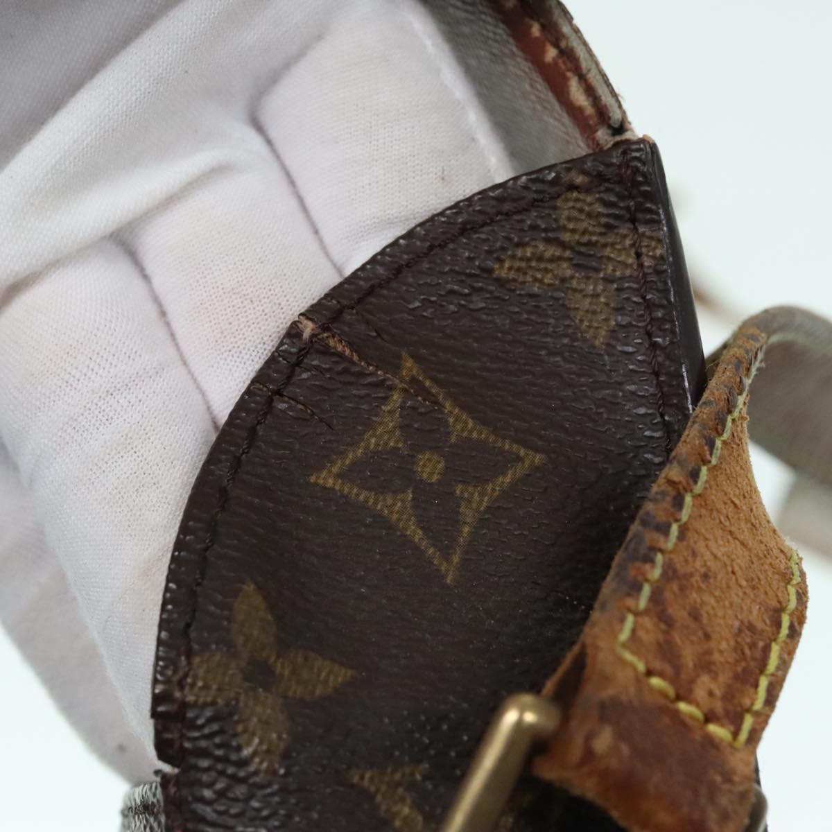 LOUIS VUITTON Monogram Saint Cloud GM Shoulder Bag M51242 LV Auth 93163