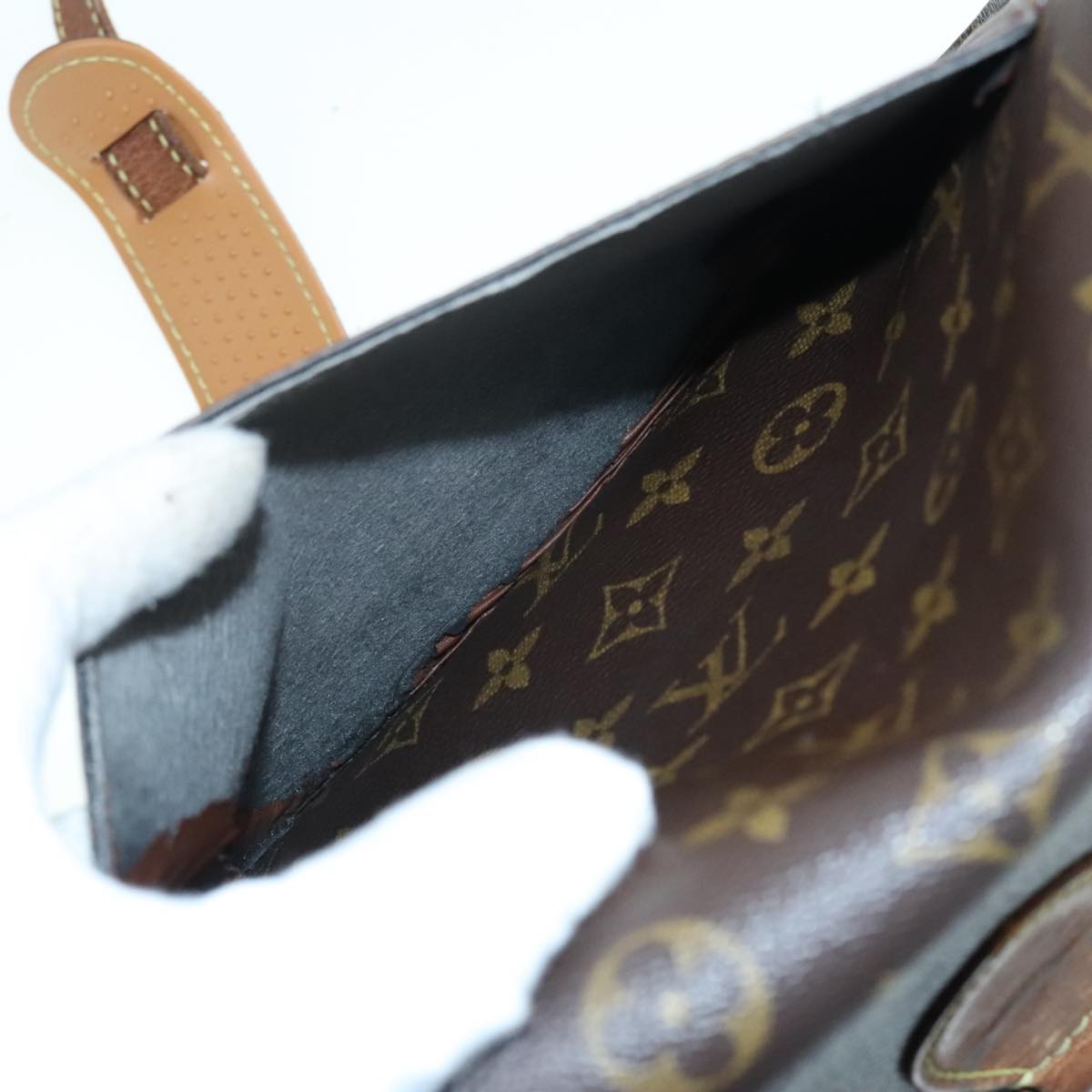 LOUIS VUITTON Monogram Saint Cloud GM Shoulder Bag M51242 LV Auth 93163