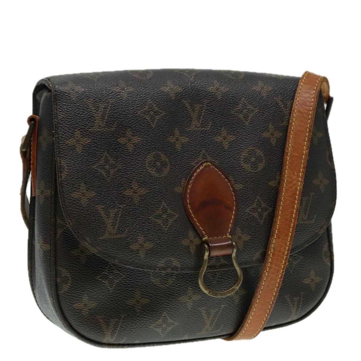 LOUIS VUITTON Monogram Saint Cloud GM Shoulder Bag M51242 LV Auth 93172