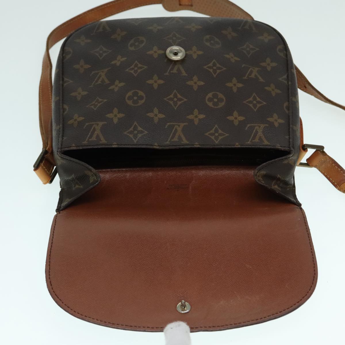 LOUIS VUITTON Monogram Saint Cloud GM Shoulder Bag M51242 LV Auth 93172