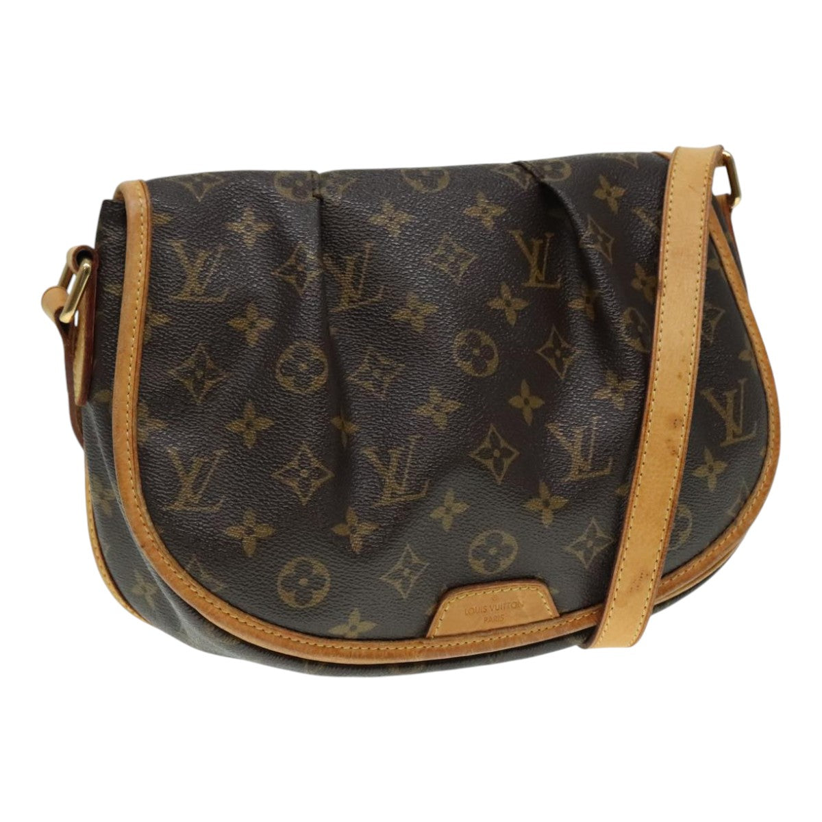 LOUIS VUITTON Monogram Menilmontant PM Shoulder Bag M40474 LV Auth 93179