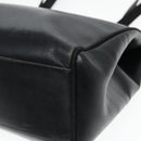 Salvatore Ferragamo Shoulder Bag Leather Black Gold Auth 93193-9