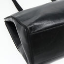 Salvatore Ferragamo Shoulder Bag Leather Black Gold Auth 93193-14