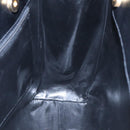 Salvatore Ferragamo Shoulder Bag Leather Black Gold Auth 93193-17