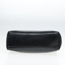 Salvatore Ferragamo Shoulder Bag Leather Black Gold Auth 93193-5