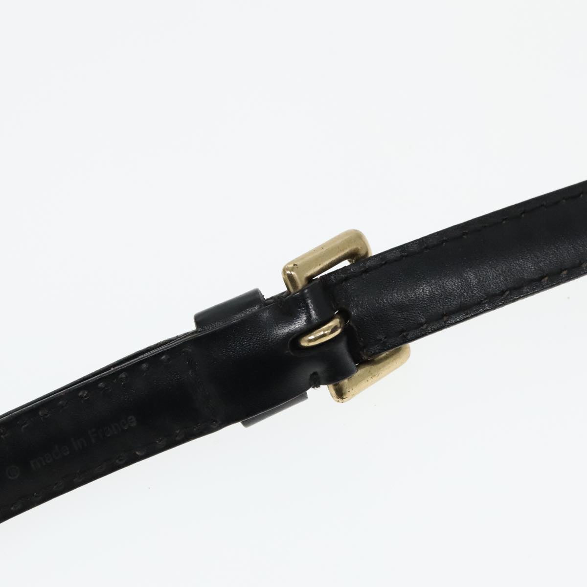 LOUIS VUITTON Epi Adjustable Shoulder Strap 37.4""-44.5"" Black LV Auth 93201