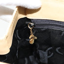 Salvatore Ferragamo Schoudertas Leer Beige Goud Auth 93202-19