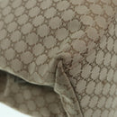 CELINE Macadam Canvas Shoulder Bag Beige Gold Auth 93204-15