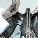 CELINE Macadam Canvas Shoulder Bag Beige Gold Auth 93204-22