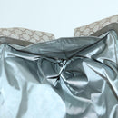 CELINE Macadam Canvas Shoulder Bag Beige Gold Auth 93204-26