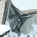 CELINE Macadam Canvas Shoulder Bag Beige Gold Auth 93204-27