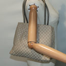 CELINE Macadam Canvas Shoulder Bag Beige Gold Auth 93204-28