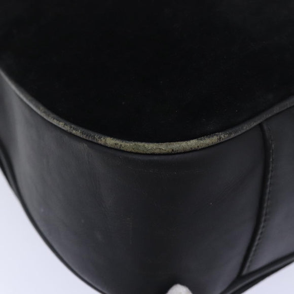 GUCCI Bamboo Handtasche Wildleder 2-Wege Schwarz Gold 001 123 1577 Auth 93210