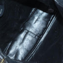 GUCCI Bamboo Handtasche Wildleder 2-Wege Schwarz Gold 001 123 1577 Auth 93210-10