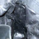 GUCCI Bamboo Hand Bag Suede 2way Black Gold 001 123 1577 Auth 93210-18