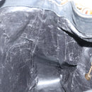 GUCCI Bamboo Hand Bag Suede 2way Black Gold 001 123 1577 Auth 93210-19