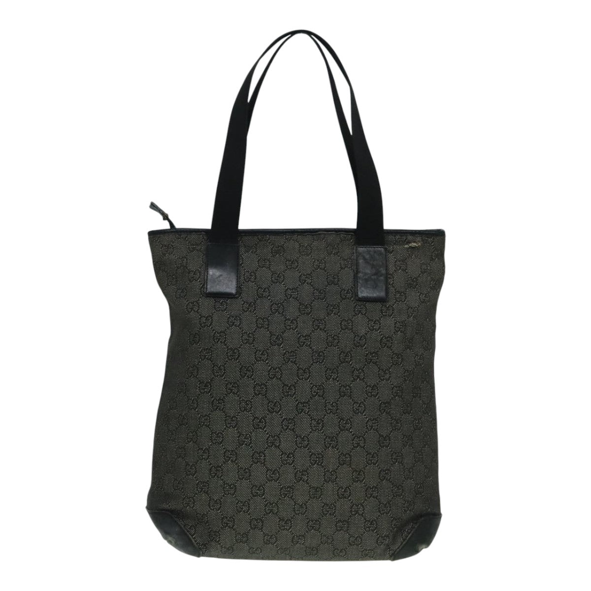 GUCCI GG Canvas Shoulder Bag Black Silver 28892 Auth 93217 - 0