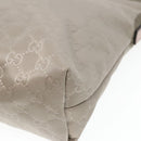 GUCCI GG Canvas Shoulder Bag Nylon Gray Silver 314529 Auth 93218-9