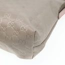 GUCCI GG Canvas Shoulder Bag Nylon Gray Silver 314529 Auth 93218-15