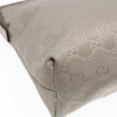 GUCCI GG Canvas Shoulder Bag Nylon Gray Silver 314529 Auth 93218-16