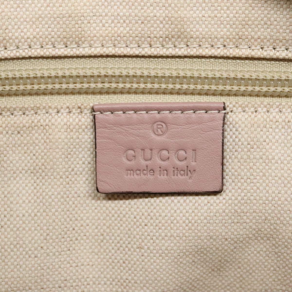 GUCCI GG Canvas Shoulder Bag Nylon Gray Silver 314529 Auth 93218