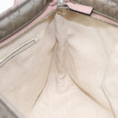 GUCCI GG Canvas Shoulder Bag Nylon Gray Silver 314529 Auth 93218-19