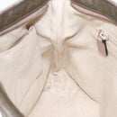 GUCCI GG Canvas Shoulder Bag Nylon Gray Silver 314529 Auth 93218-20