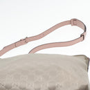 GUCCI GG Canvas Shoulder Bag Nylon Gray Silver 314529 Auth 93218-8