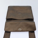 CHANEL Shoulder Bag Leather Bronze Gold CC Auth 93241-9