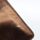 CHANEL Schoudertas Leer Brons Goud CC Auth 93241-9