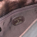 CHANEL Schoudertas Leer Brons Goud CC Auth 93241-21