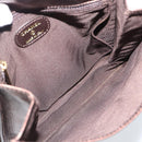 CHANEL Schoudertas Leer Brons Goud CC Auth 93241-22